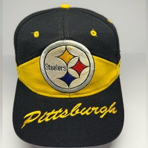 Very Rare  Vintage Drew Pearson Hat NFL Pittsburgh Steelers Snapback Cap 1990s